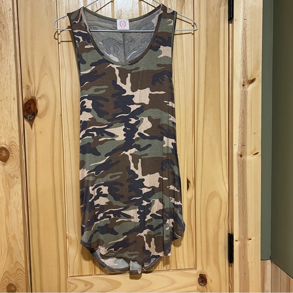Camo Cross back Tank